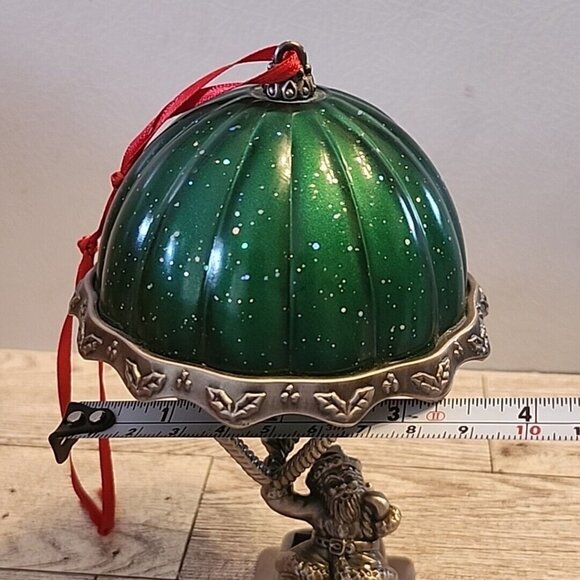 Lenox Santas Arrival Green Hot Air Balloon Stieff Pewter Ornament 2nd Edition - Picture 11 of 11